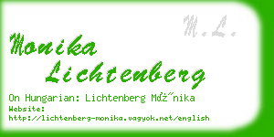 monika lichtenberg business card